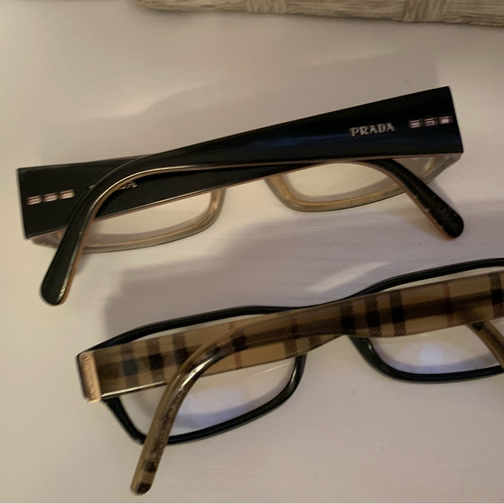 Prada Black and Tan Sunglasses - Picture 3 of 7